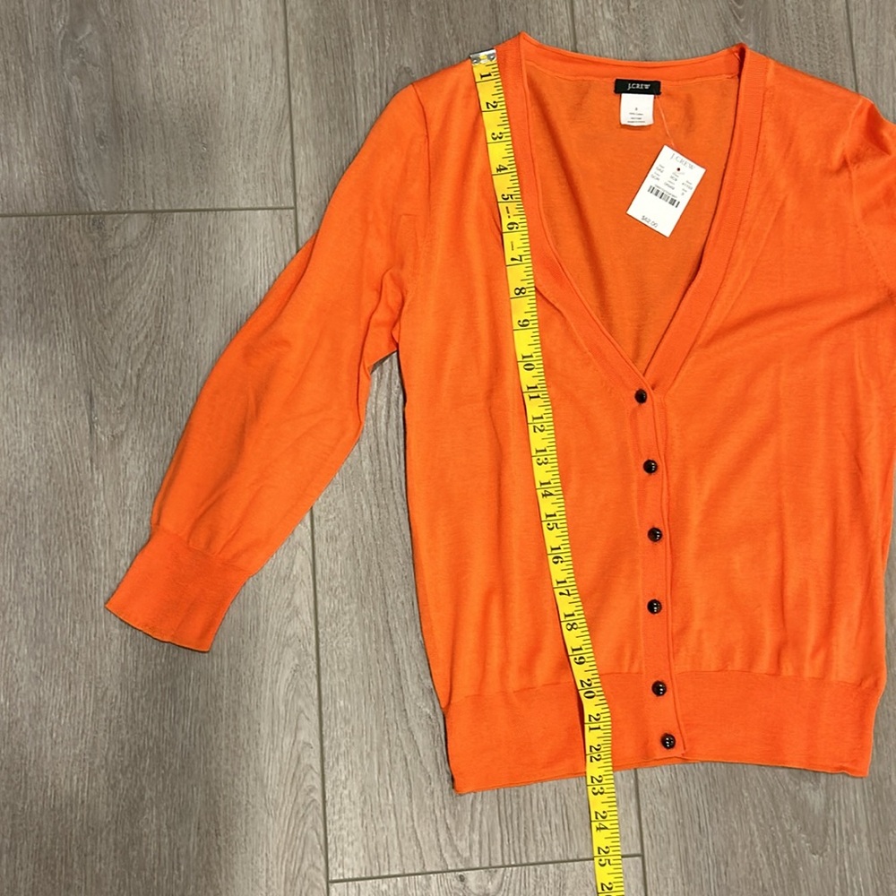 J. CREW Orange Lightweight Top Size Small NWT - Picture 7 of 8